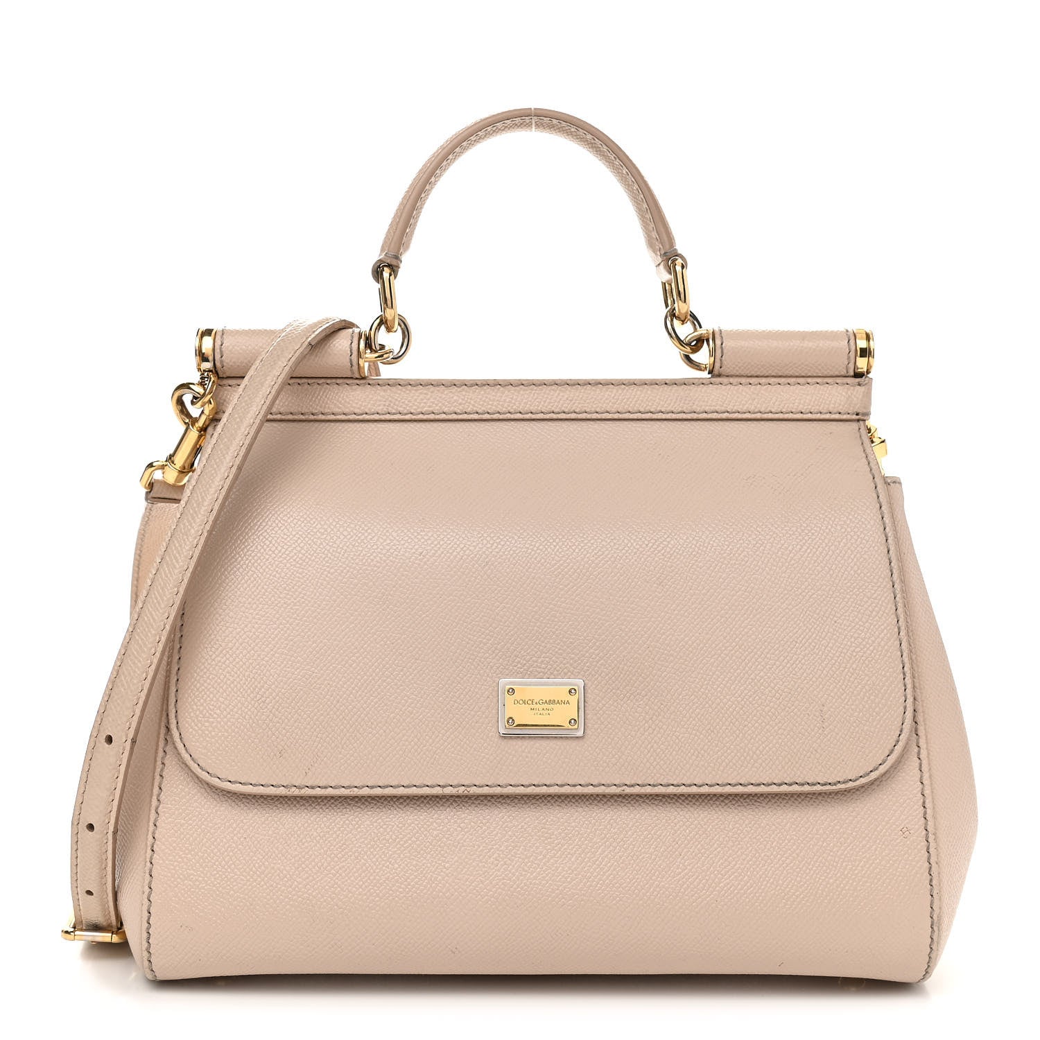 Dolce & Gabbana Dauphine Medium Miss Sicily Satchel Beige 1 of 12