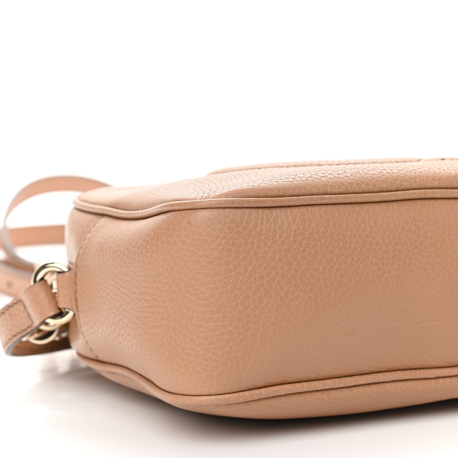 Gucci Pebbled Calfskin Small Soho Disco Bag Camelia 8 of 9