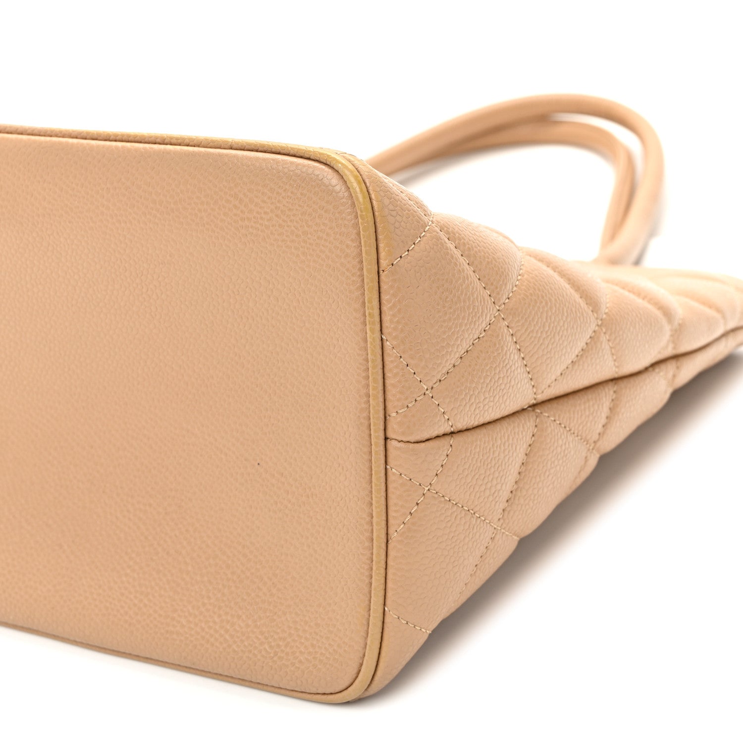 Chanel Caviar Quilted Medallion Tote Beige Beige 10 of 10