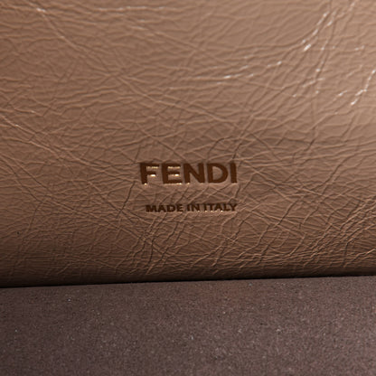Fendi Agnello Old Shine Vitello Go Rain Large Flip Tote Amido Cocco 7 of 11