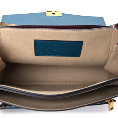 Givenchy Sugar Goatskin Suede Medium GV3 Shoulder Bag Blue Aubergine 5 of 10