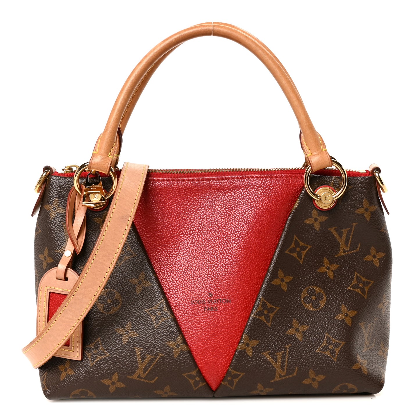 Monogram V Tote BB Cherry