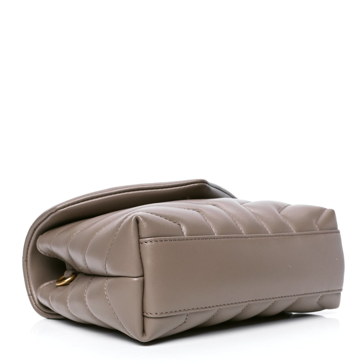 Calfskin Y Quilted Monogram Toy Loulou Crossbody Bag Dark Beige