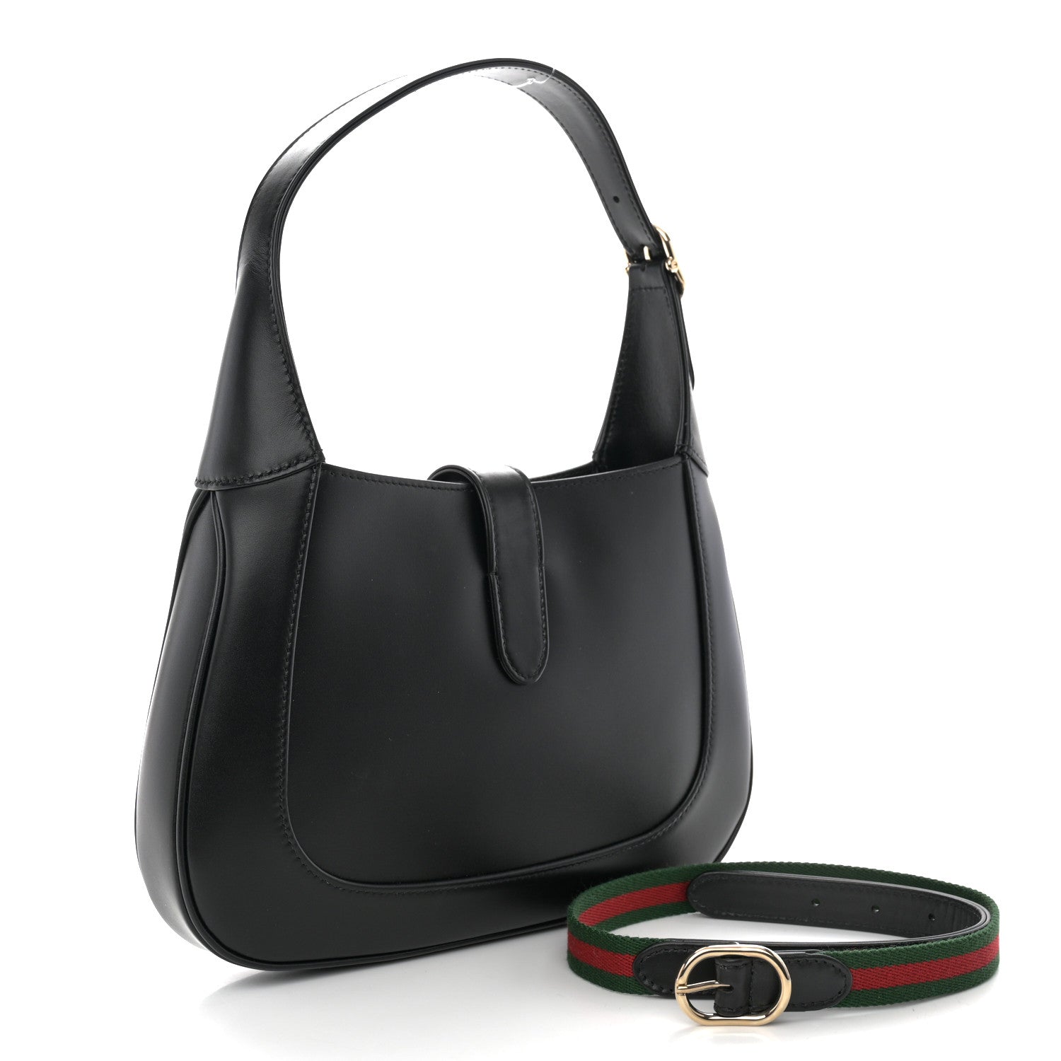 Gucci Calfskin Small Jackie Shoulder Bag Black 3 of 10