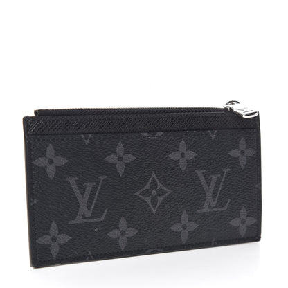 Louis Vuitton Monogram Eclipse Taiga Coin Card Holder 3 of 7