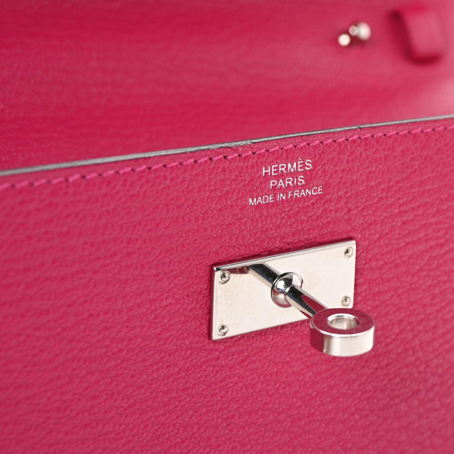 Hermes Chevre Mysore Kelly Wallet To Go Rose Mexico 5 of 8