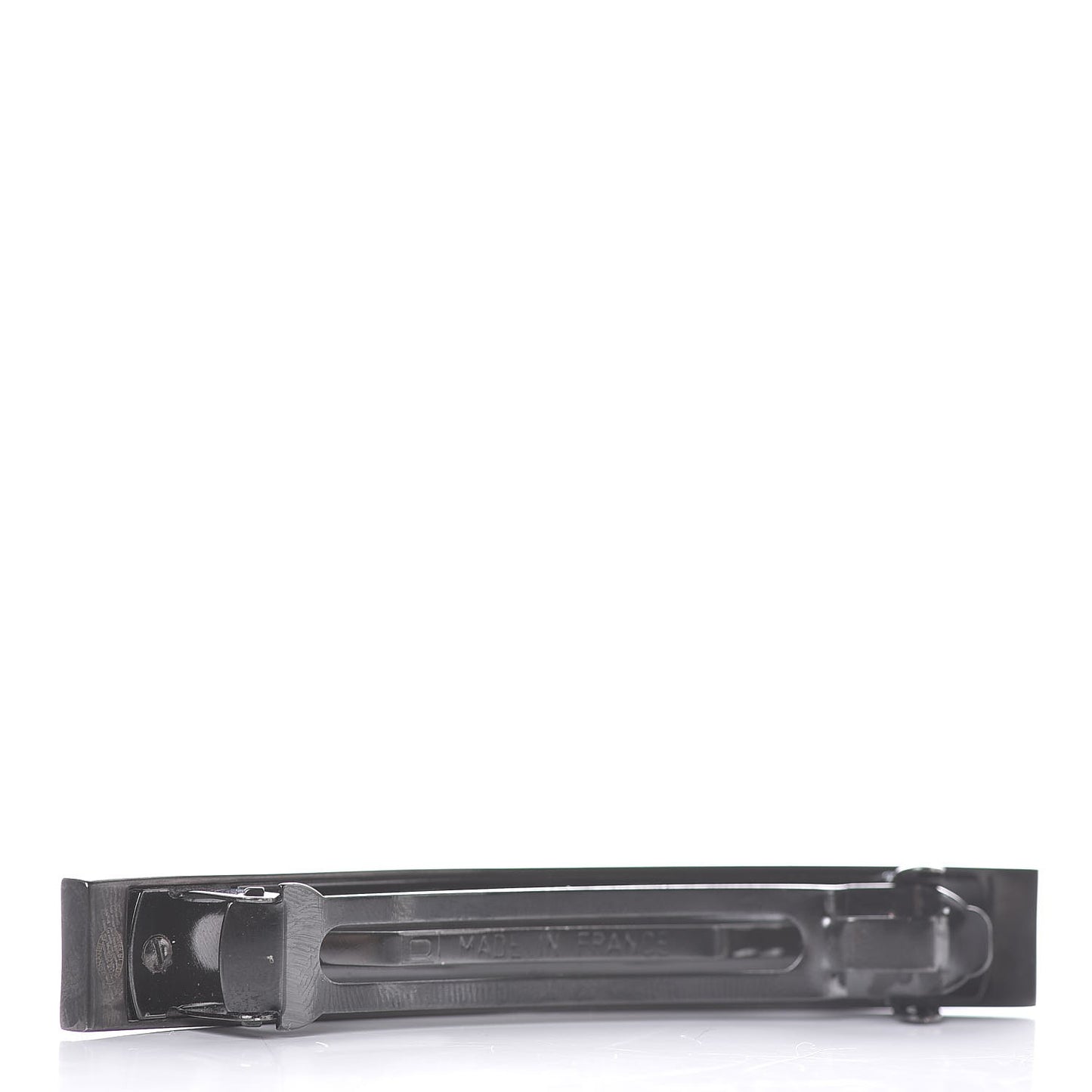 Crystal CC Hair Clip Barrette Silver