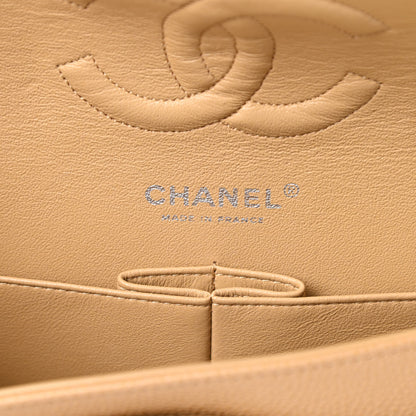 Chanel Caviar Quilted Medium Double Flap Beige 6 of 11