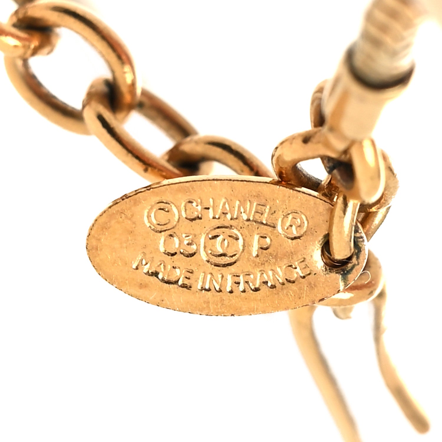 Chanel Resin Square CC Snake Necklace Pink Ivory 5 of 5