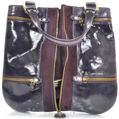 Jimmy Choo Liquid Patent Suede Monna Purple 3 of 9