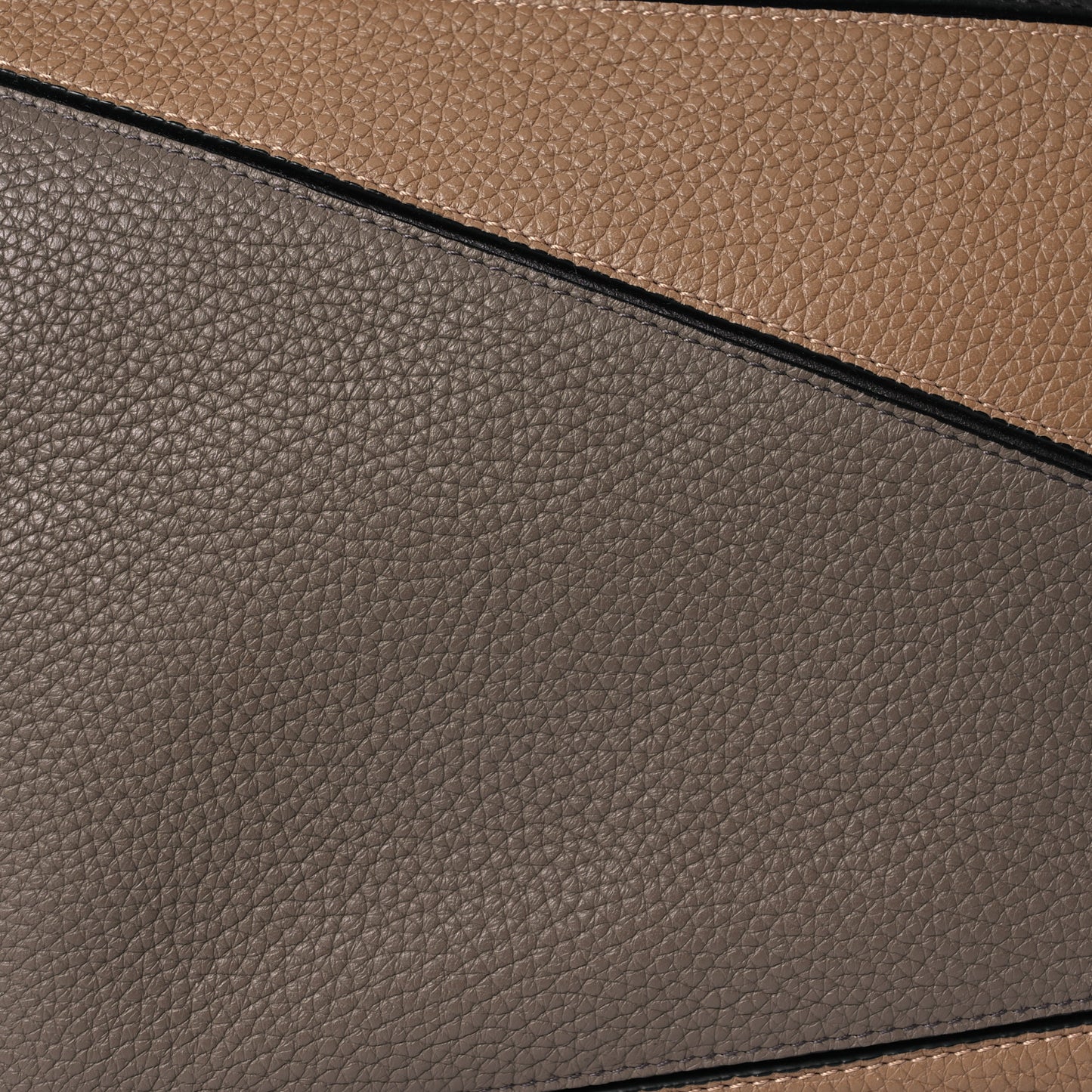 Grained Calfskin Large Puzzle Bag Sand Ash Multicolor