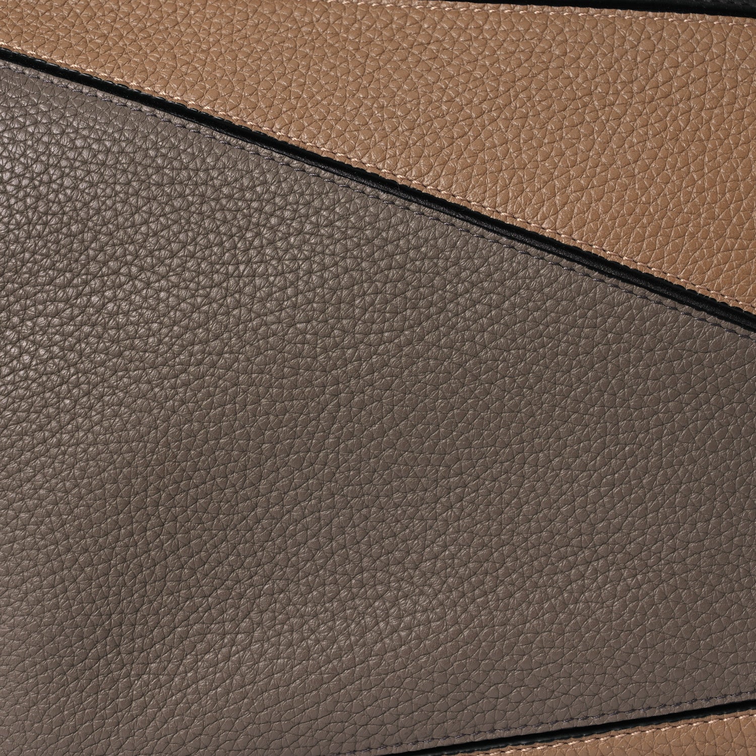Loewe Grained Calfskin Large Puzzle Bag Sand Ash Multicolor 7 of 11