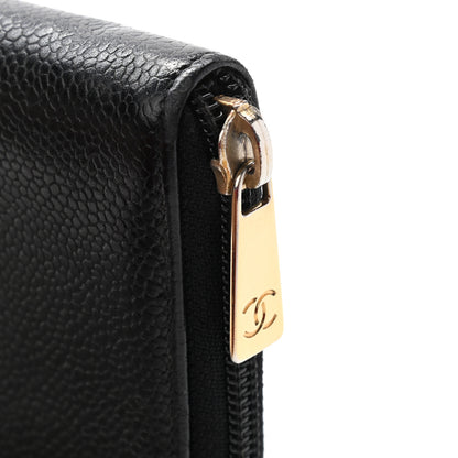 Chanel Caviar Large Timeless CC Zip Around Wallet Black 13 of 18
