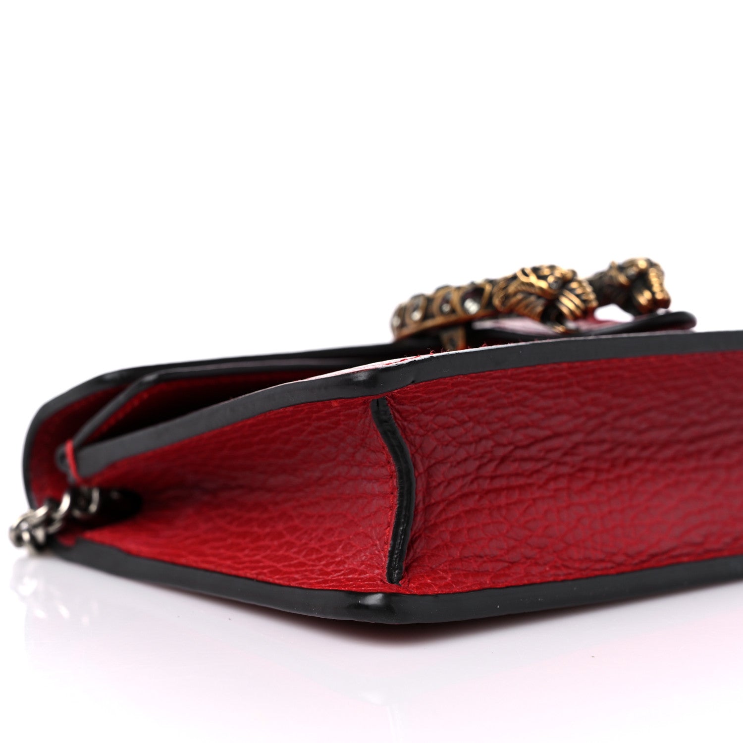 Gucci Calfskin Super Mini Dionysus Shoulder Bag Hibiscus Red 7 of 10