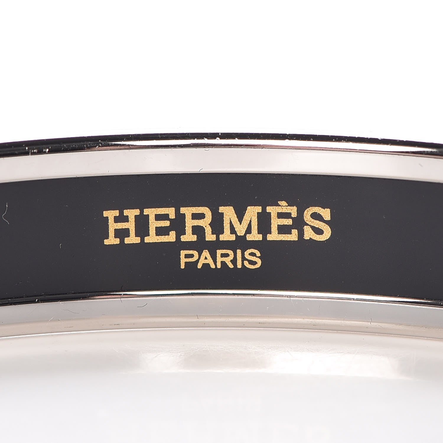 Hermes Enamel Printed Narrow Capitales Bracelet 70 4 of 6