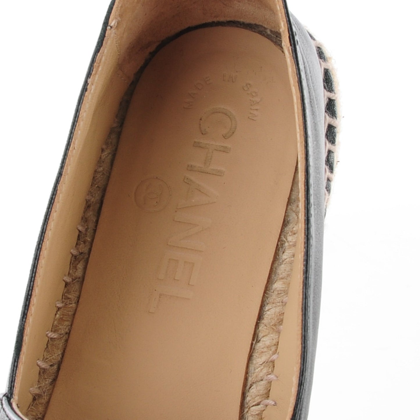 Lambskin CC Espadrilles 36 Black