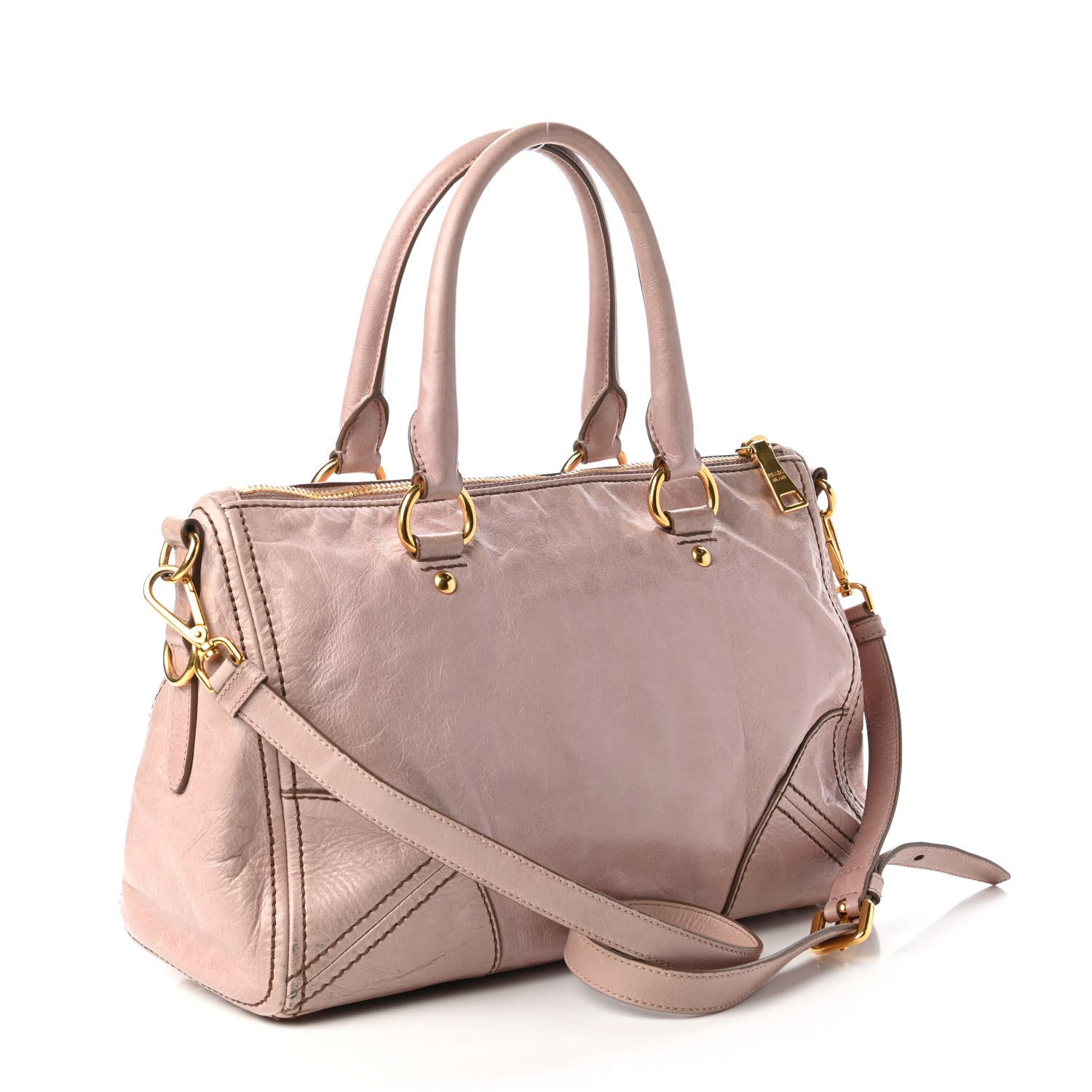 Prada Vitello Shine Shopping Satchel Pesco 3 of 10