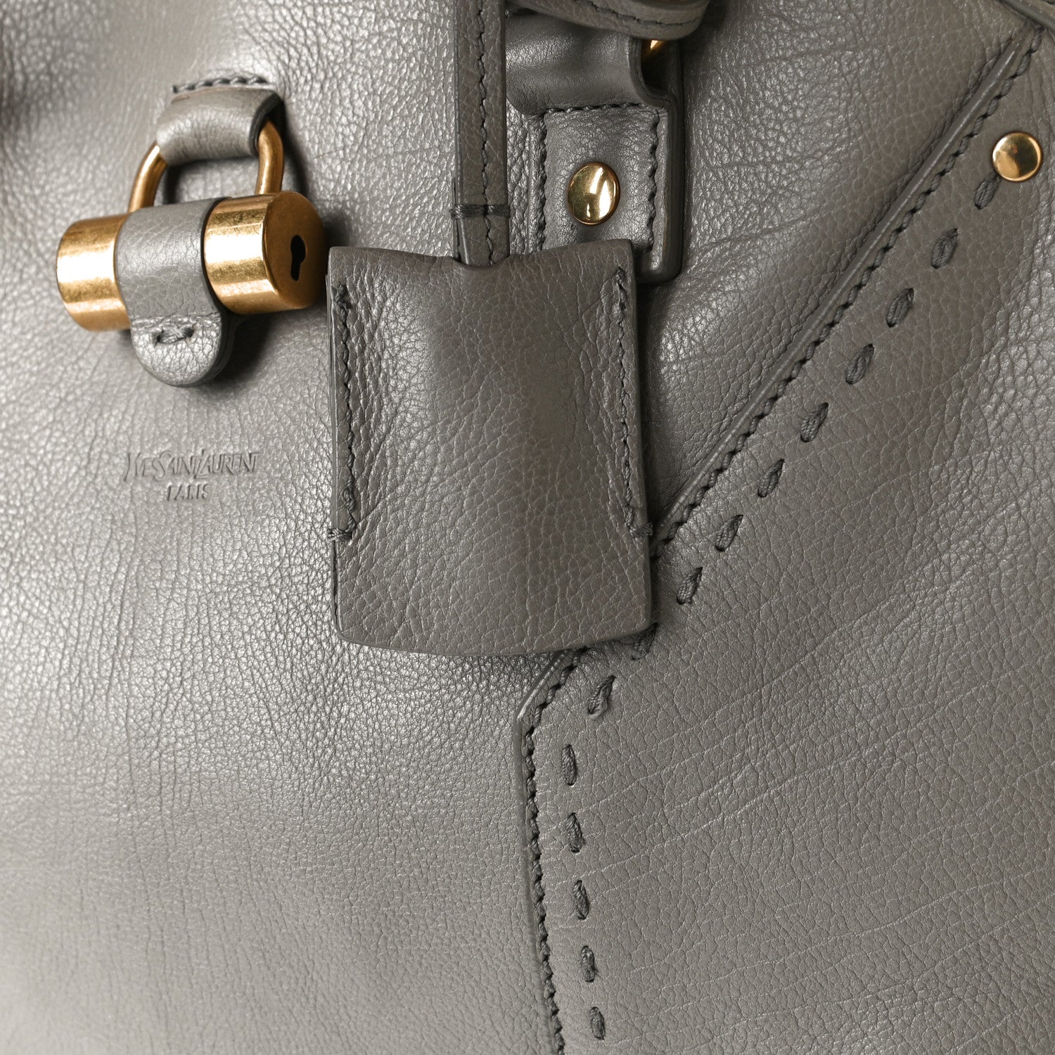 Saint Laurent Calfskin Large Muse Gray 11 of 20