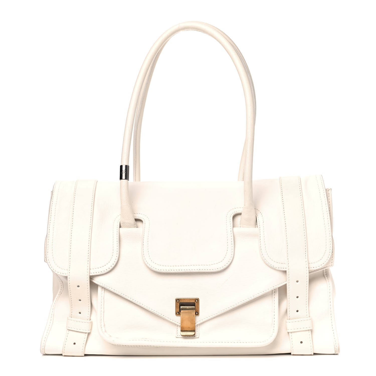 Proenza Schouler Lambskin Small PS1 Keep All White 1 of 11