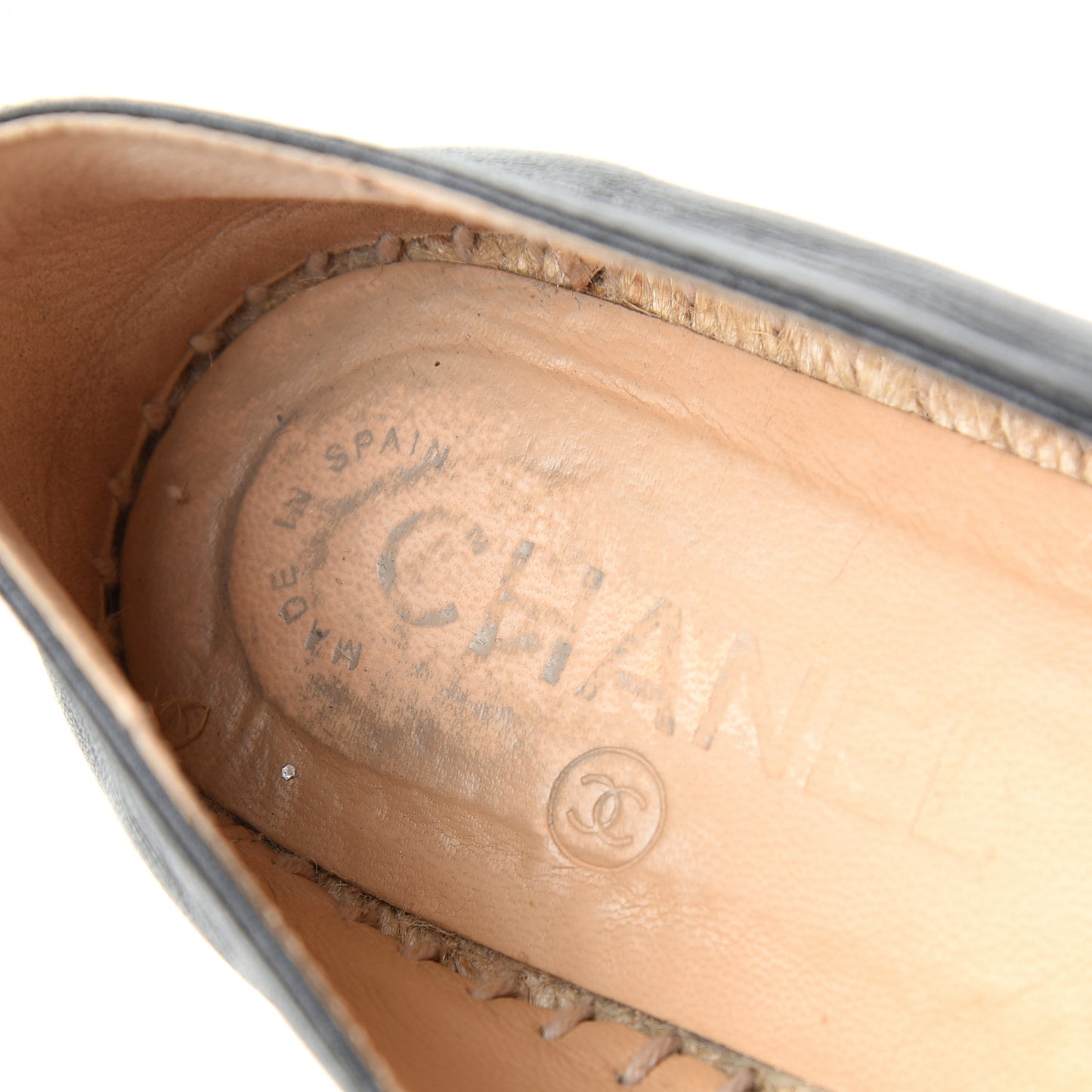 Lambskin CC Espadrilles 38 Black