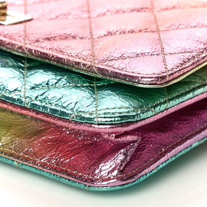 Chanel Metallic Goatskin Quilted 2.55 Reissue Wallet on Chain WOC Multicolor 11 of 12