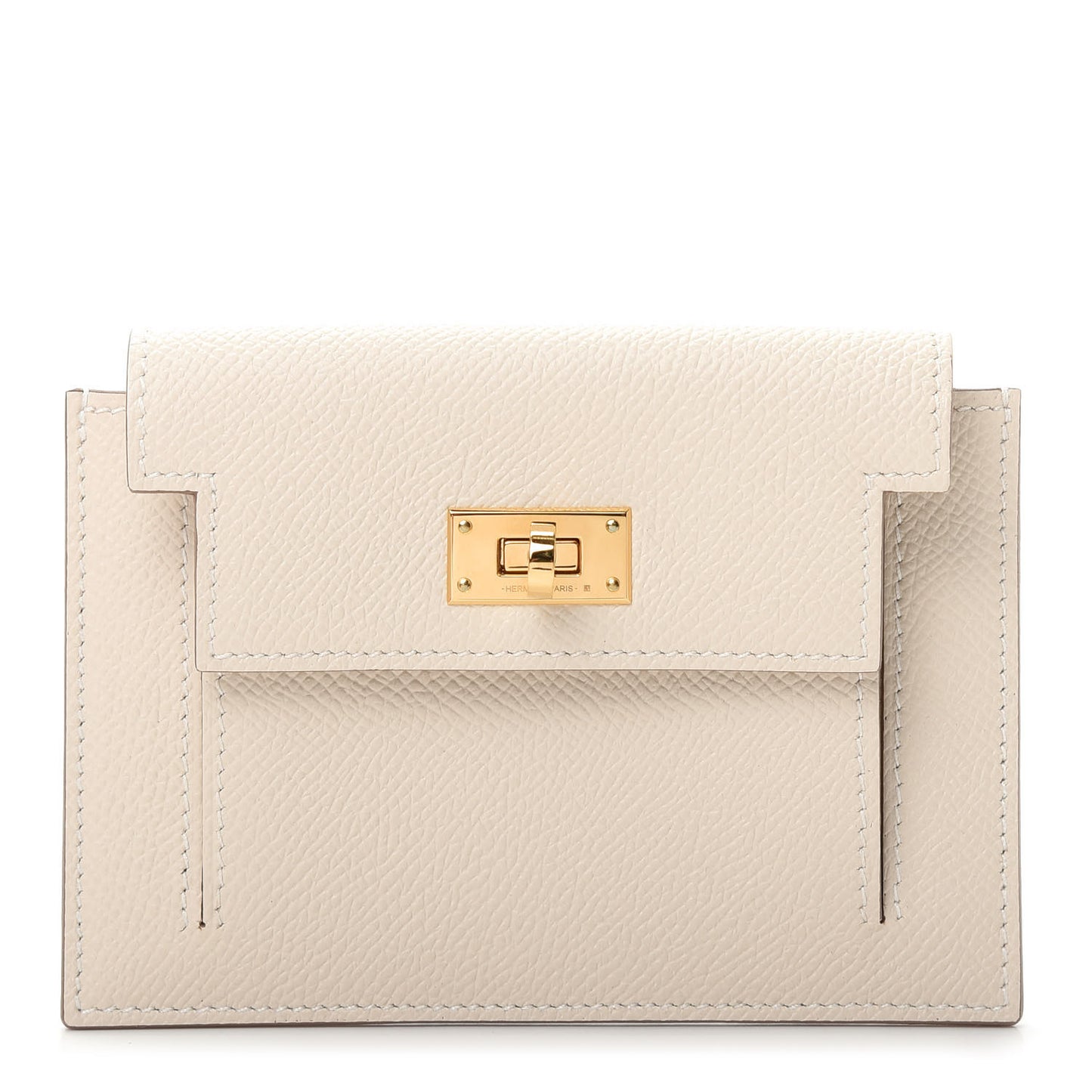 Epsom Kelly Pocket Compact Wallet Craie