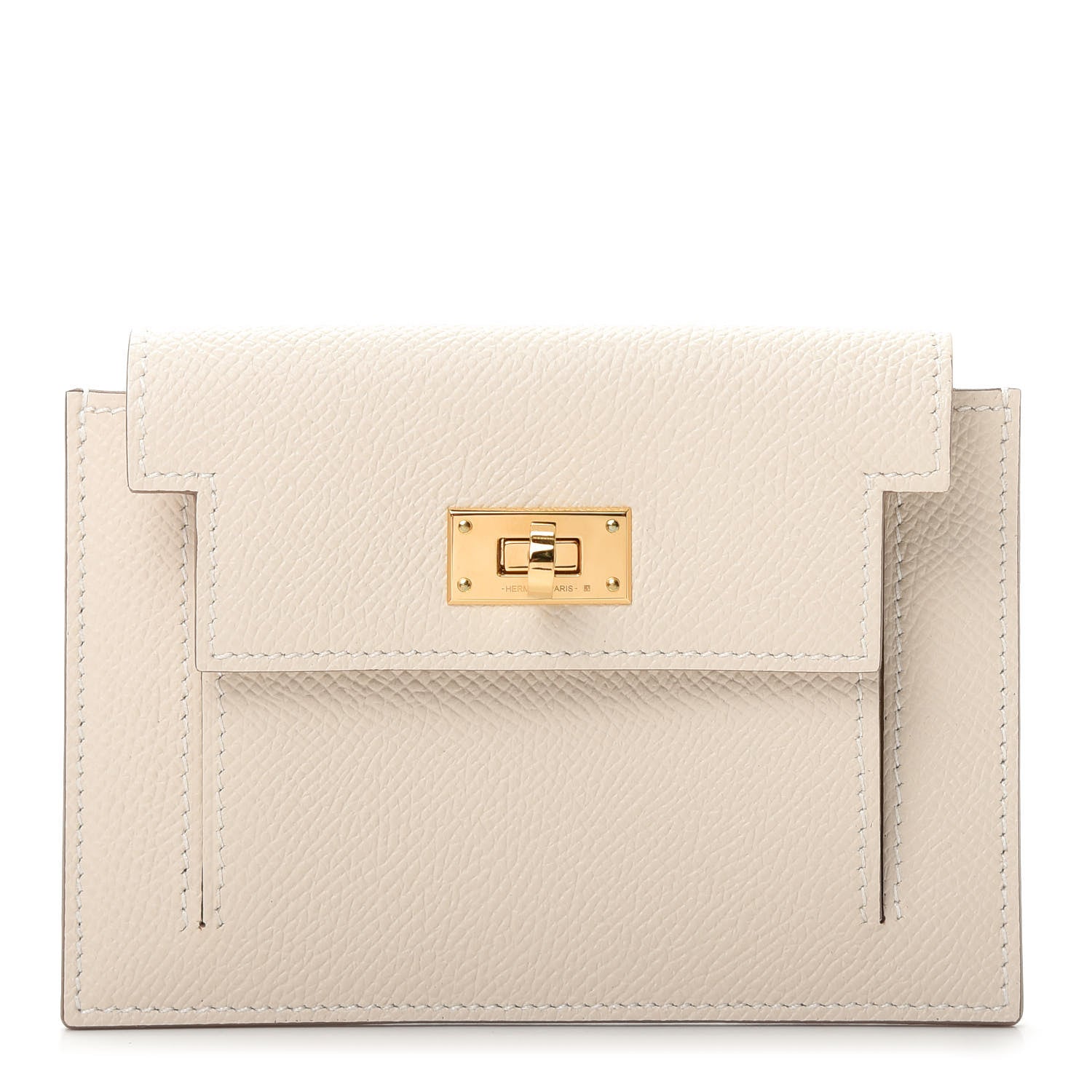 Hermes Epsom Kelly Pocket Compact Wallet Craie 1 of 8