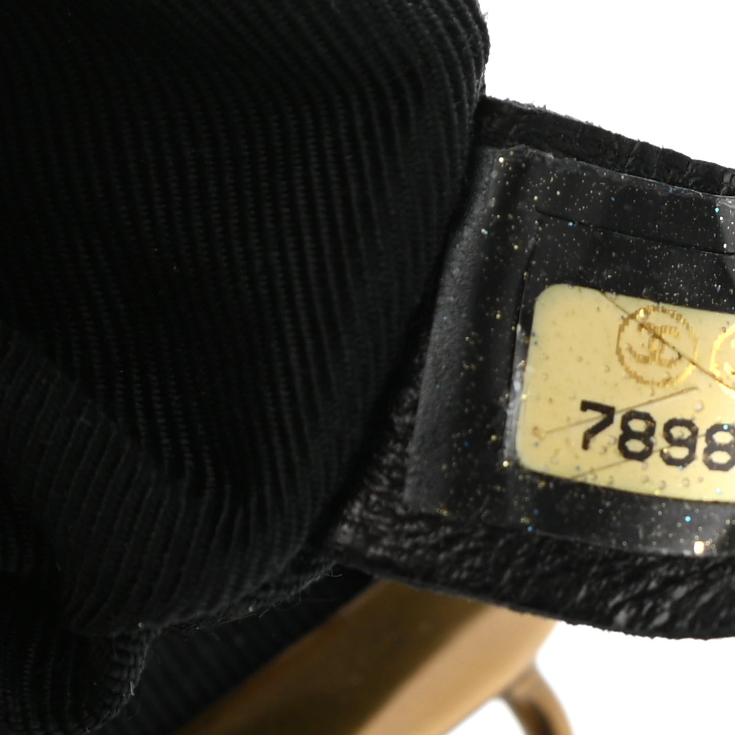 Glazed Calfskin Small Kisslock Frame Bag Black
