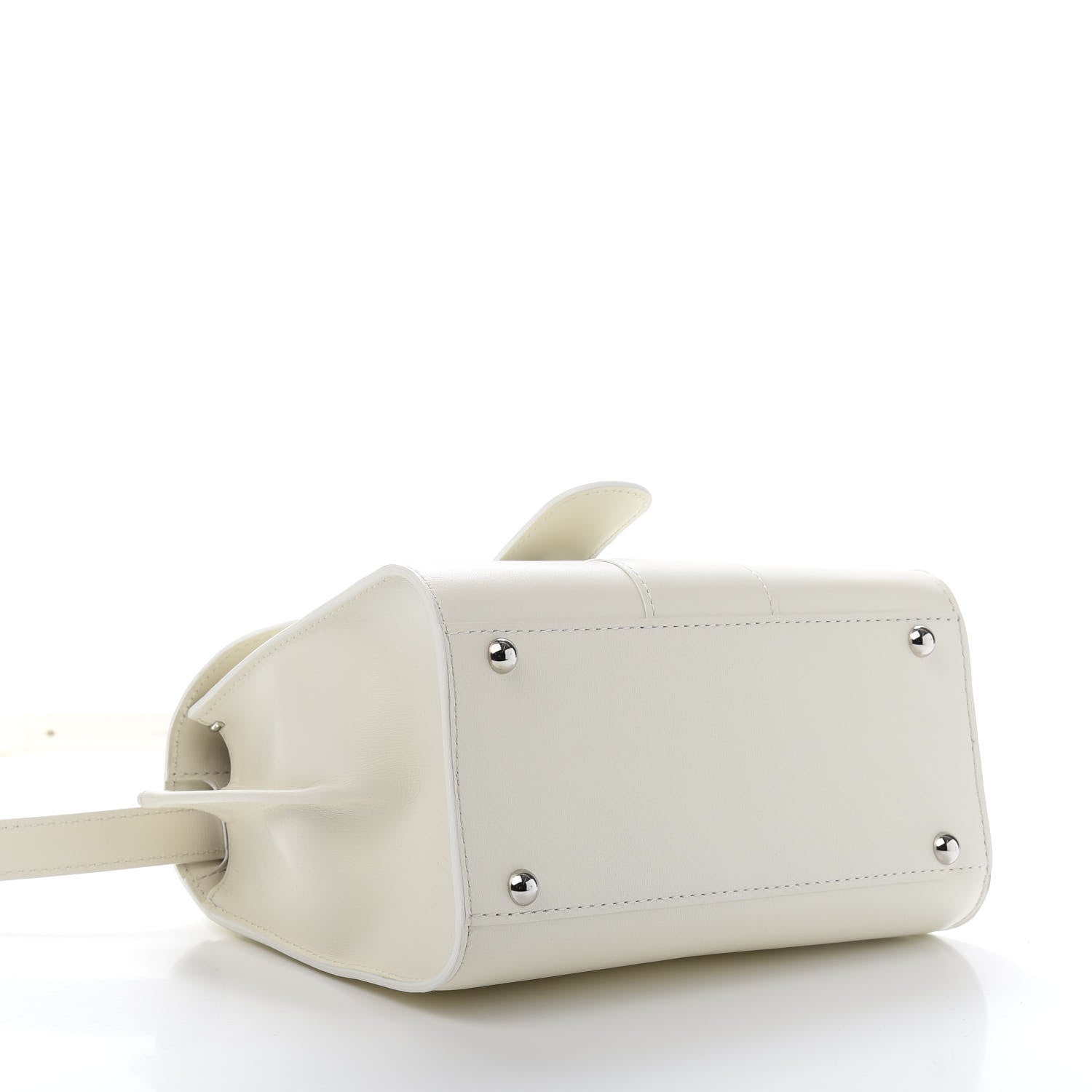Delvaux Calfskin Mini Brillant Satchel Ivory 5 of 14