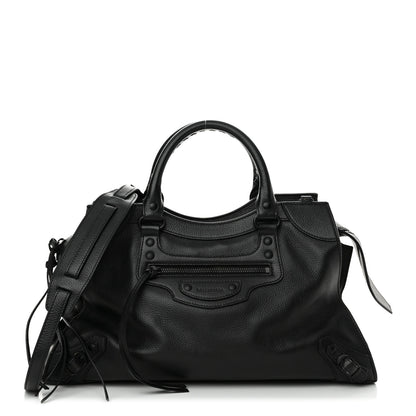Balenciaga Grained Calfskin Black Hardware Neo Classic City Black 1 of 20