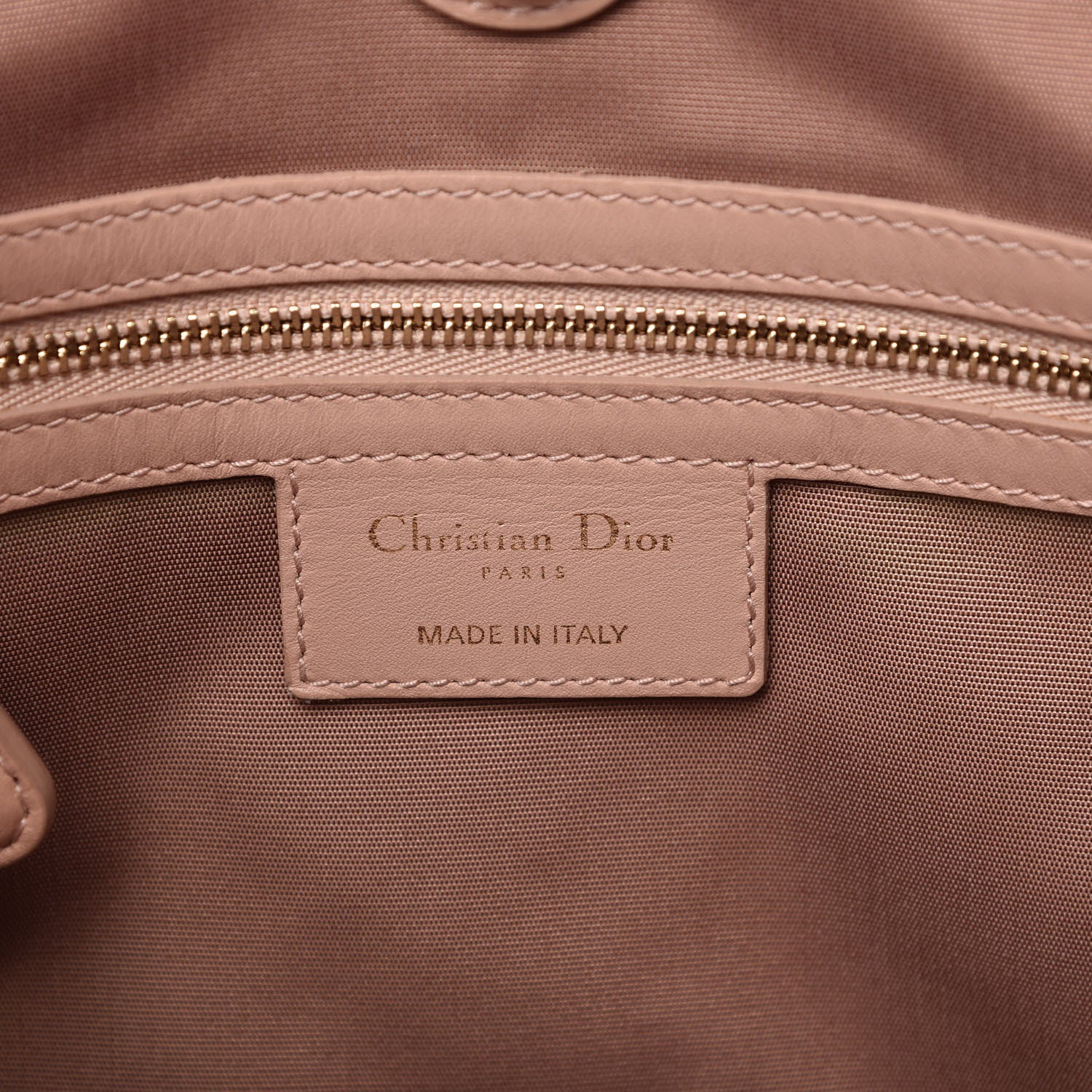 Christian Dior Coated Canvas Cannage Mini Panarea Tote Light Pink 8 of 10