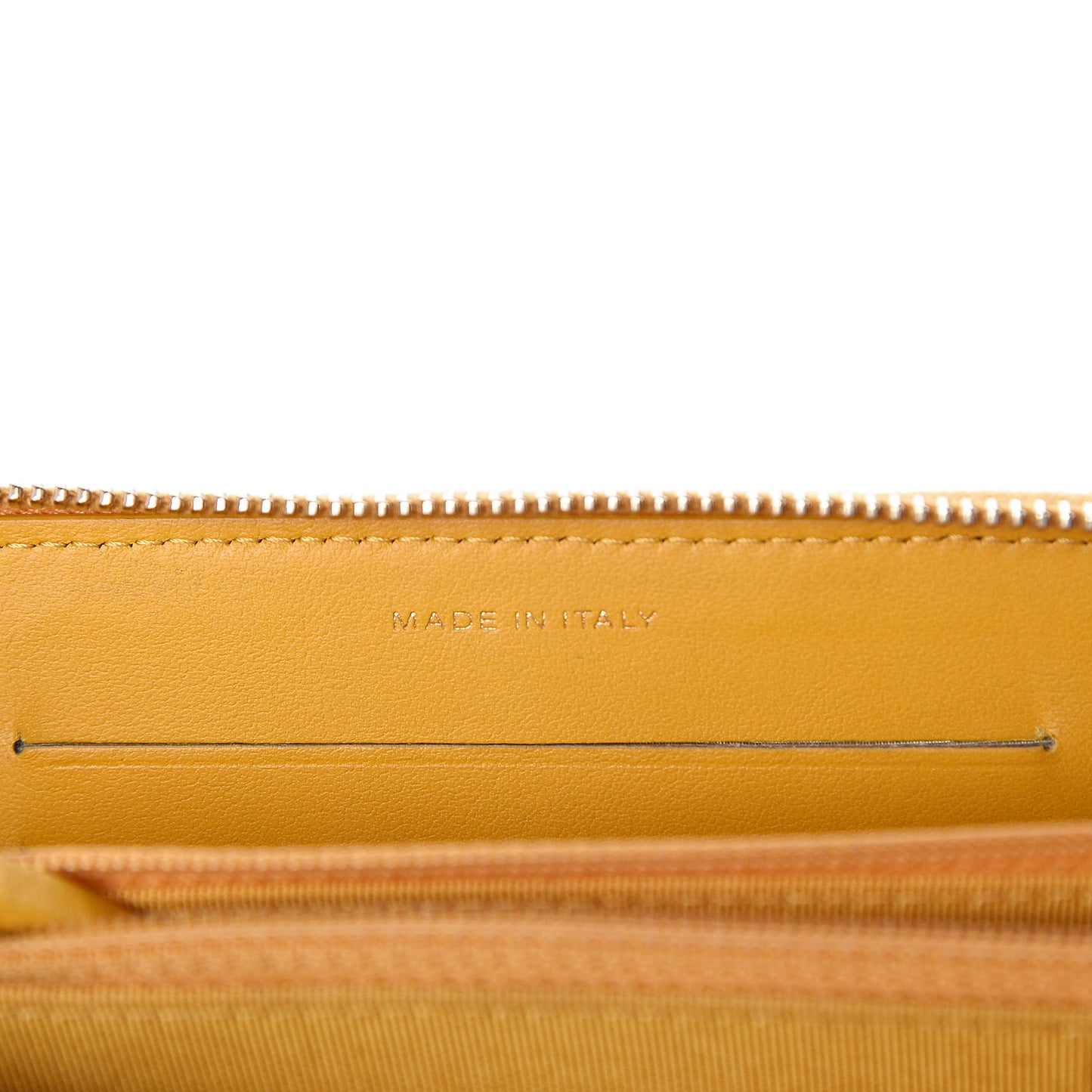 Caviar Quilted Medium Zip Around Wallet Yellow