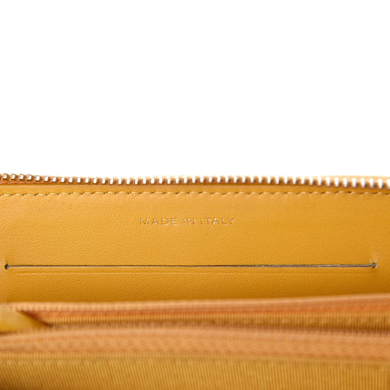 Chanel Caviar Quilted Medium Zip Around Wallet Yellow 7 of 7