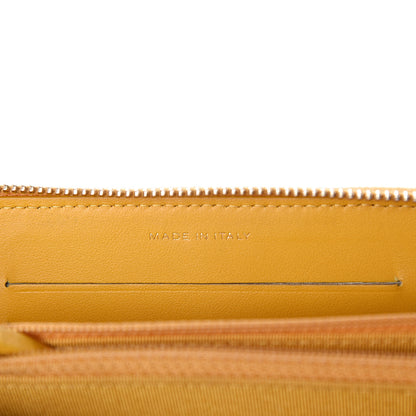 Chanel Caviar Quilted Medium Zip Around Wallet Yellow 7 of 7