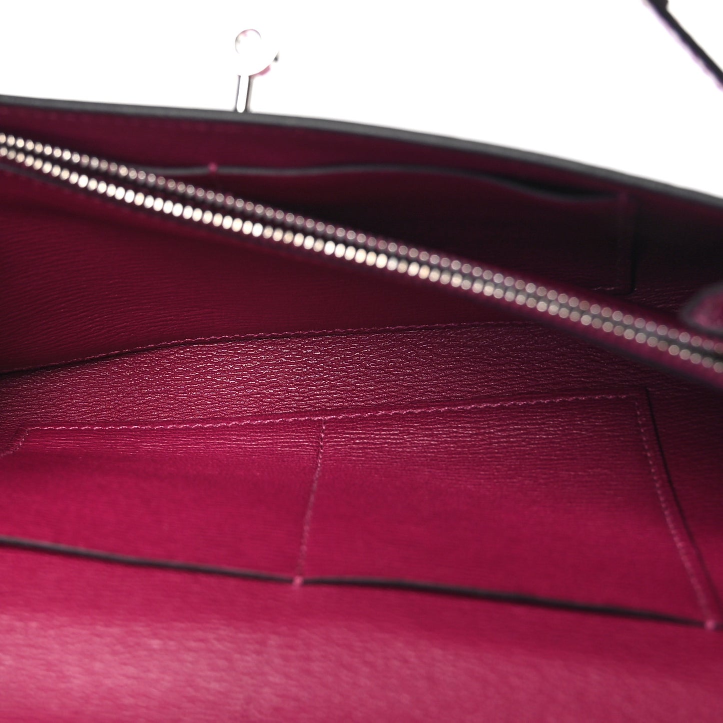 Shiny Alligator Kelly Wallet To Go Rose Pourpre