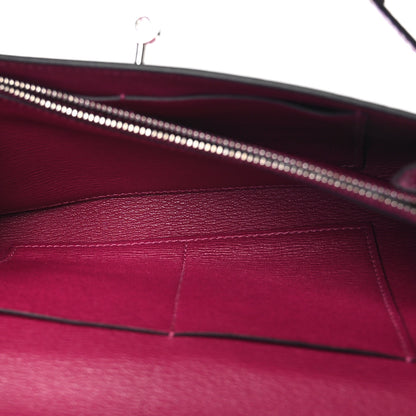 Hermes Shiny Alligator Kelly Wallet To Go Rose Pourpre 4 of 8