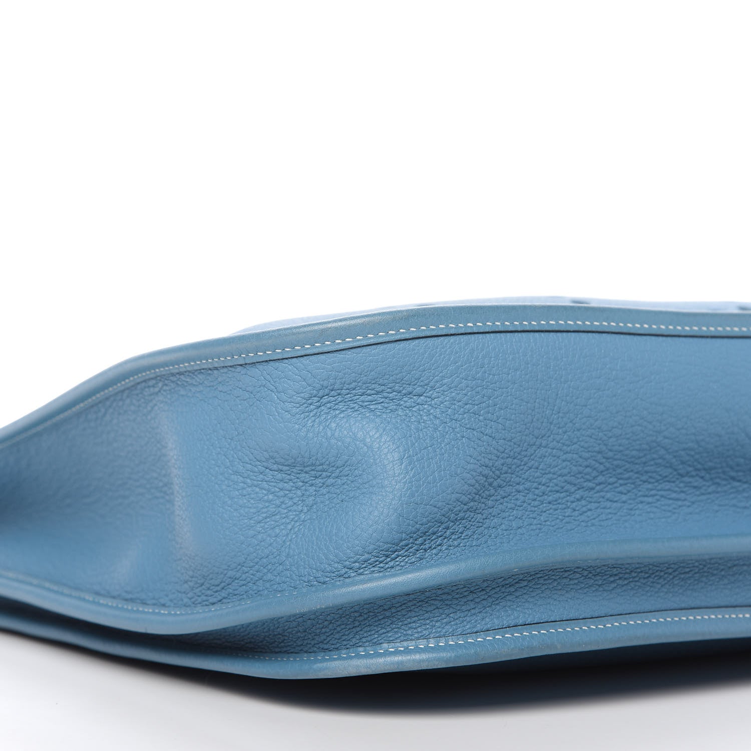 Hermes Taurillon Clemence Evelyne II GM Blue Jean 6 of 9