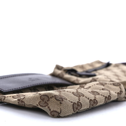 Gucci GG Monogram Double Pocket Belt Bag Dark Brown 7 of 11