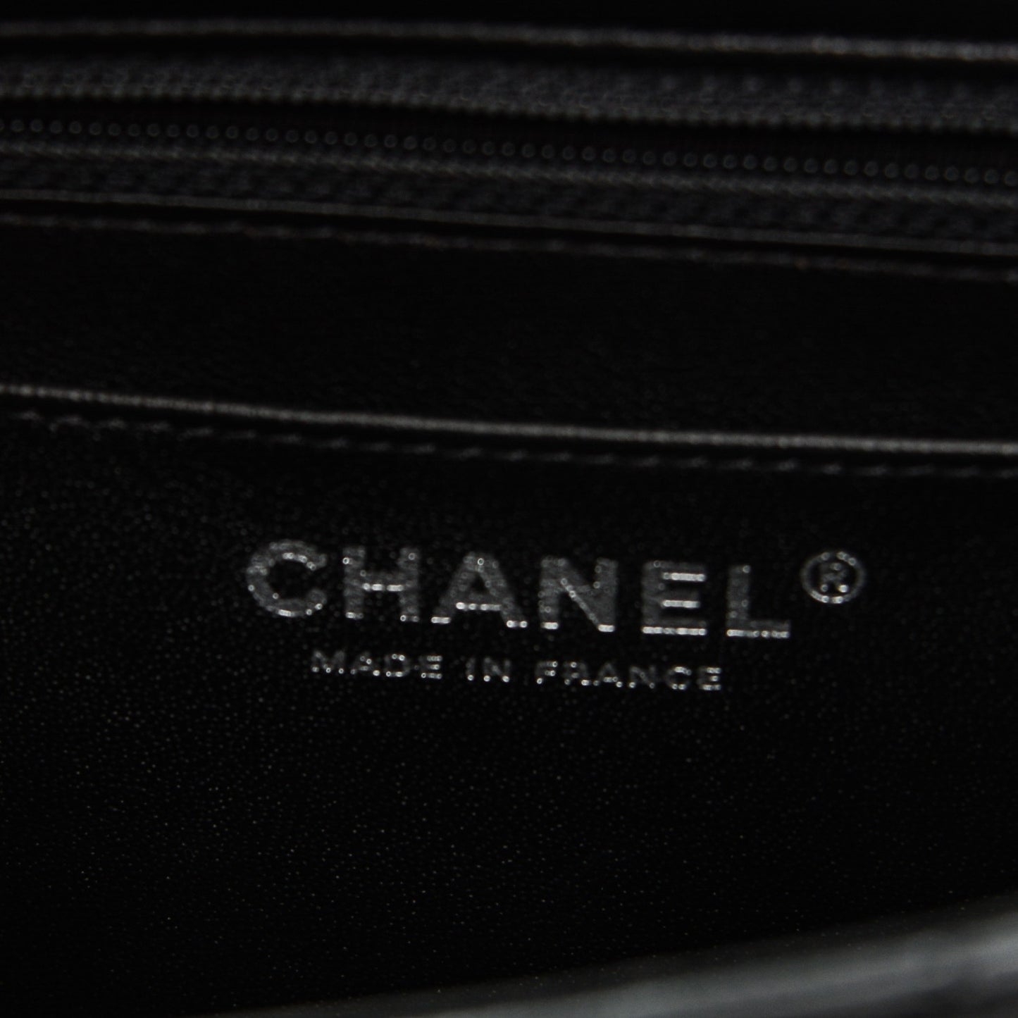 Lambskin Chevron Quilted Mini Square Flap Black