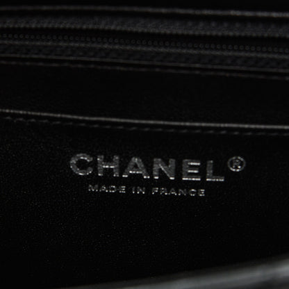 Chanel Lambskin Chevron Quilted Mini Square Flap Black 6 of 7