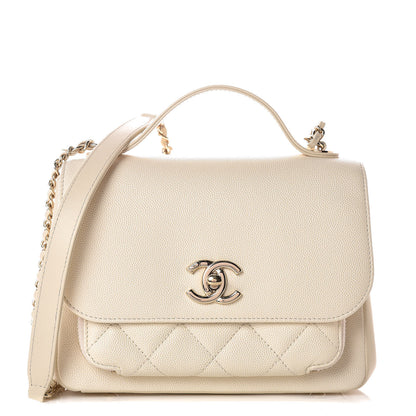 Chanel Caviar Quilted Small Business Affinity Flap White 1 of 9