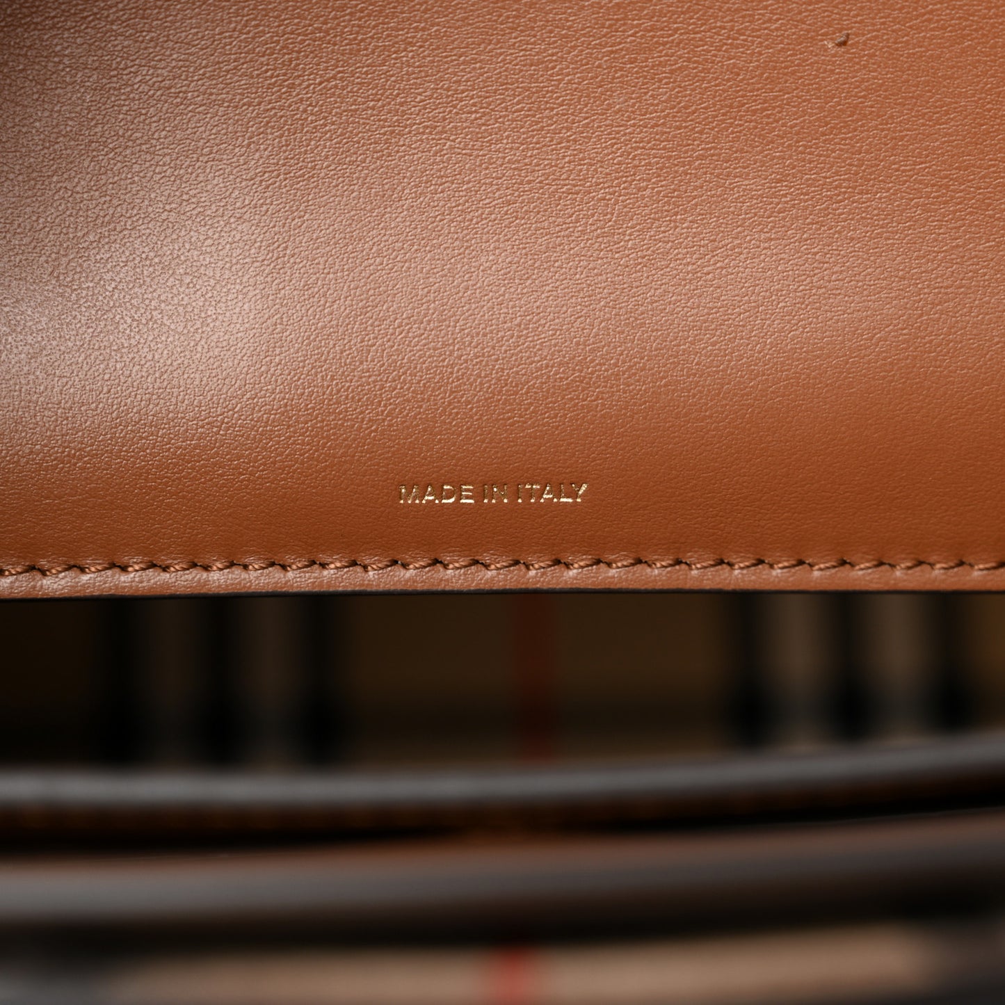 Smooth Calfskin Triple Stud Small Belt Bag Black Tan