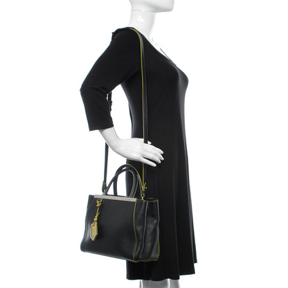 Fendi Vitello Elite Petite 2Jours Tote Black 2 of 10