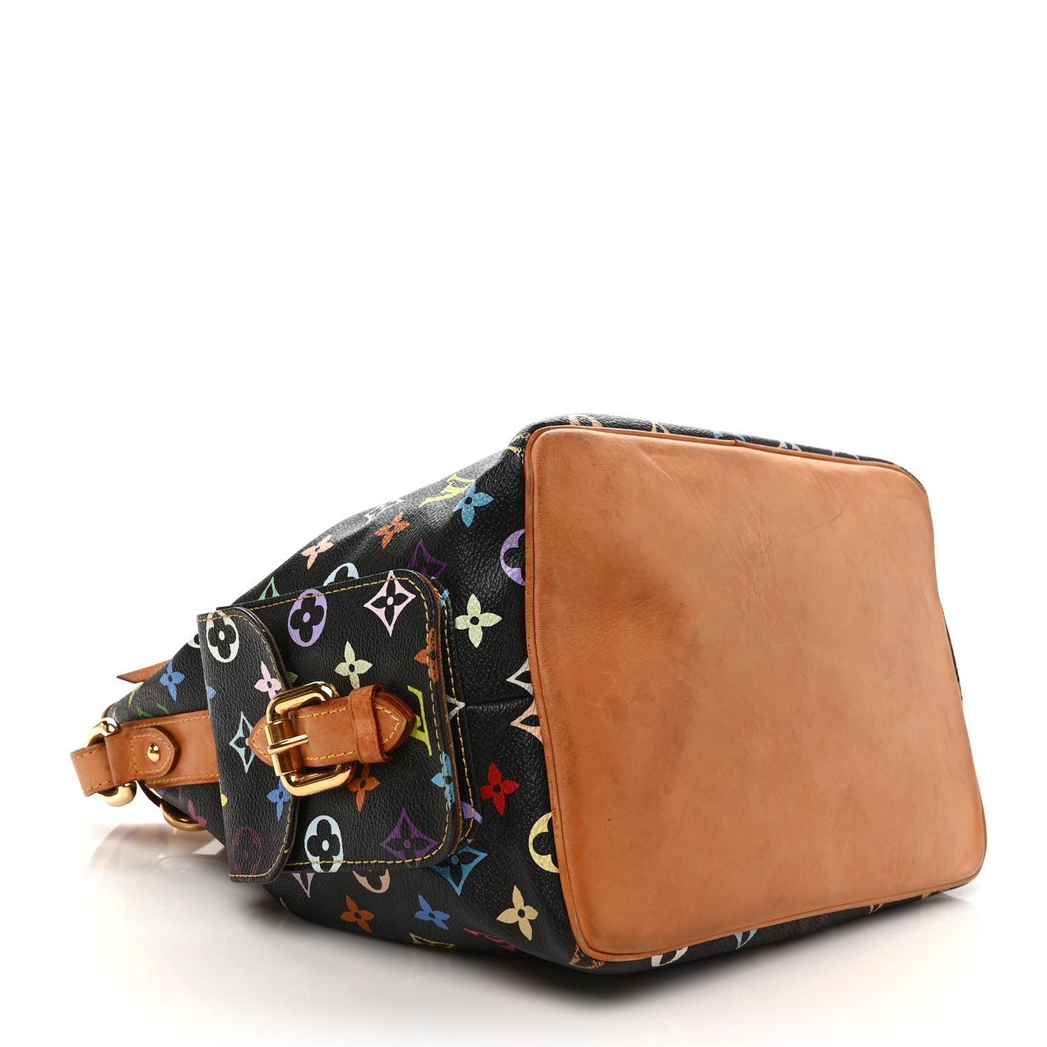 Louis Vuitton Monogram Multicolor Petit Noe Black 4 of 12