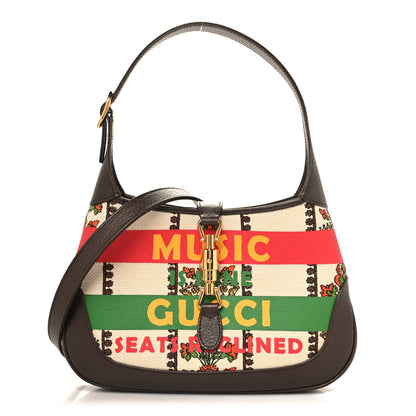 Gucci Canvas Calfskin 100 Centennial Music Small Jackie 1961 Hobo Multicolor 1 of 10