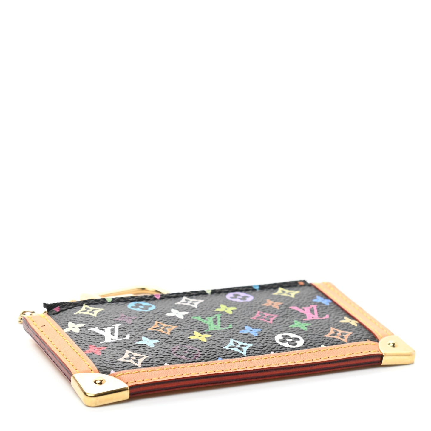 Monogram Multicolor Key Pouch Black