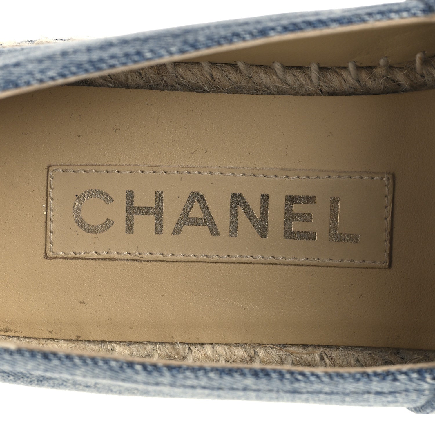 Chanel Denim CC Espadrilles 37 Blue Black 10 of 10