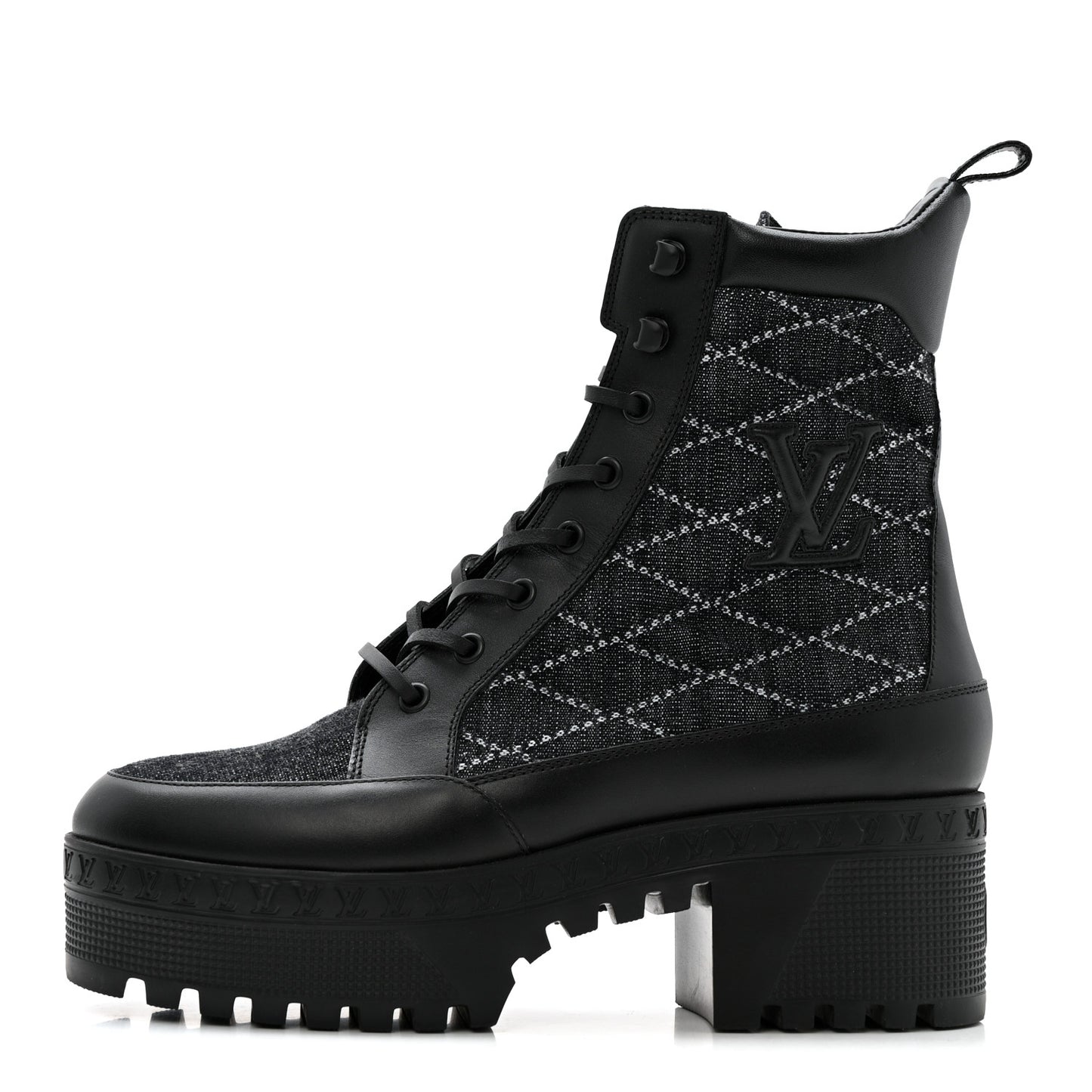 Denim Malletage Laureate Platform Desert Boots 39 Dark Blue