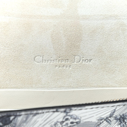 Christian Dior Calfskin Jardin Naturel Print Saddle Belt Bag Latte Multicolor 6 of 9