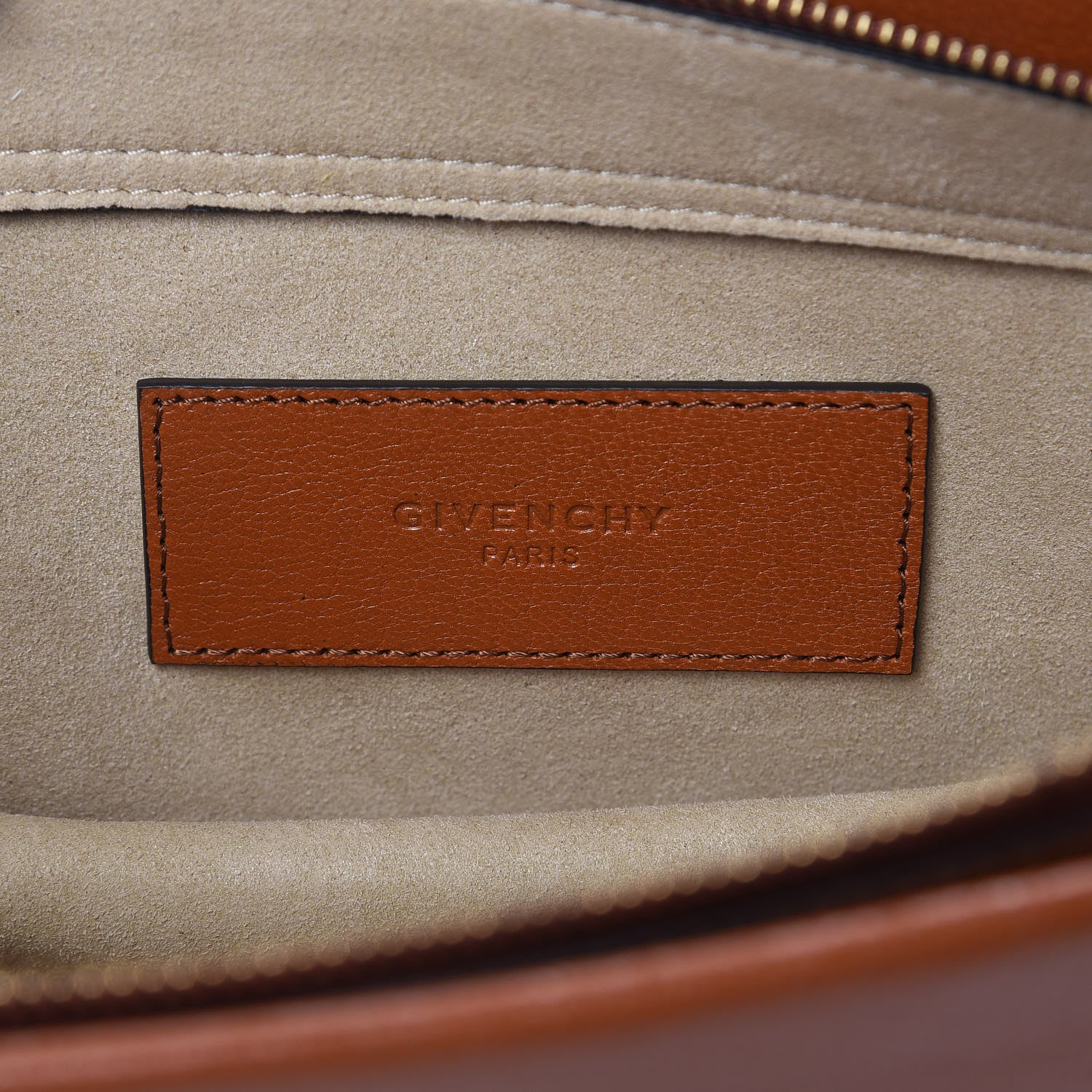 Givenchy Goatskin Suede Cross 3 Crossbody Bag Chestnut 6 of 12